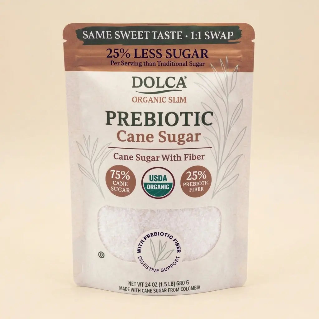 Organic Dolca Slim prebiotic cane sugar pouch